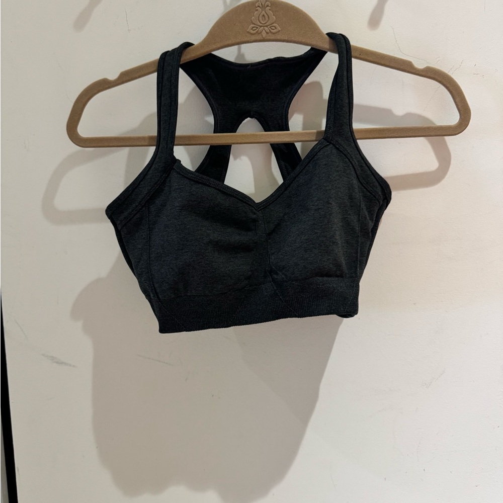 BuffBunny Charcoal seamless Sports Bra sz M